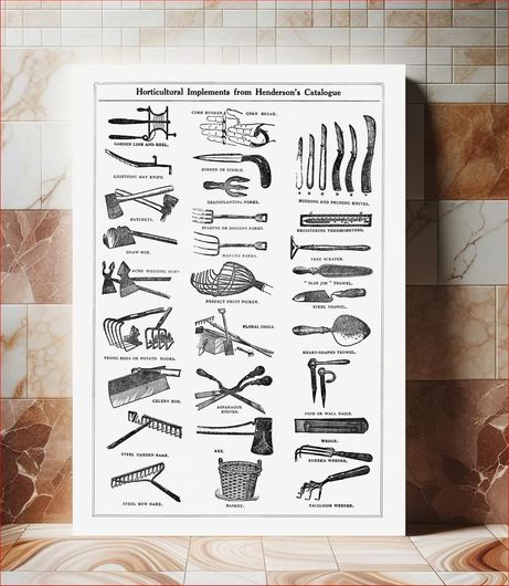 Πίνακας Garden tools implement catalogue. The Open Door to Independence (1915) by Thomas E. Hill 115x170