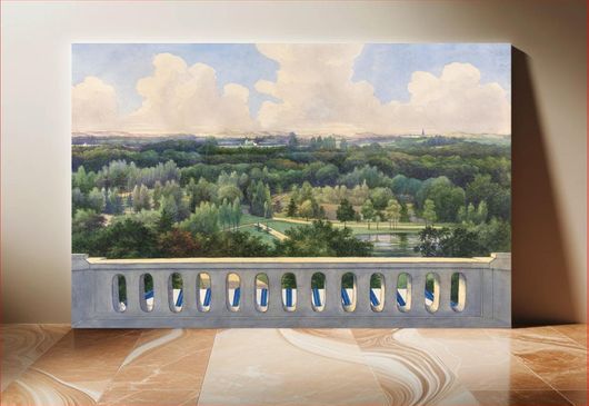 Πίνακας Boschbeek & Gorenendaal: View towards Leidschevaart and Zantvoort by Gerrit Jan Schouten 180x120