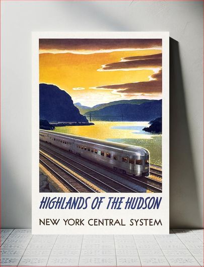 Πίνακας Highlands of the Hudson--New York Central System (1897) chromolithograph by Leslie Ragan 40x50