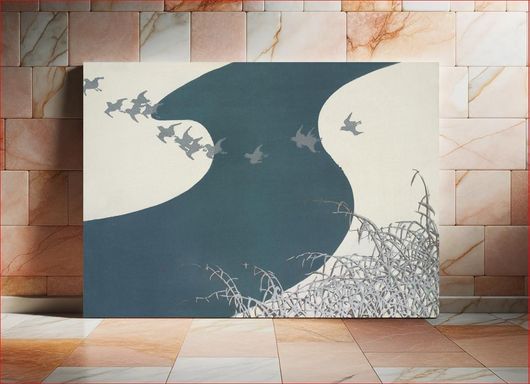 Πίνακας Birds from Momoyogusa–Flowers of a Hundred Generations (ca. 1909–1910) by Kamisaka Sekka 65x40