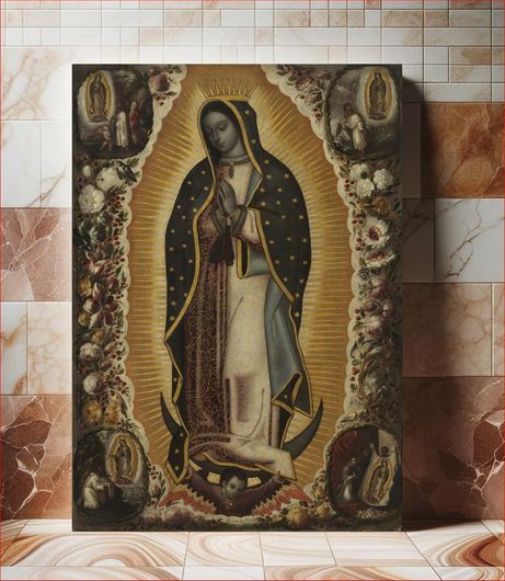 Πίνακας Virgin of Guadalupe (Virgen de Guadalupe) by Manuel de Arellano and Antonio de Arellano 100x150