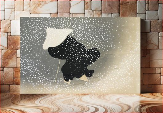 Πίνακας Snow from Momoyogusa–Flowers of a Hundred Generations (ca. 1909–1910) by Kamisaka Sekka 50x40