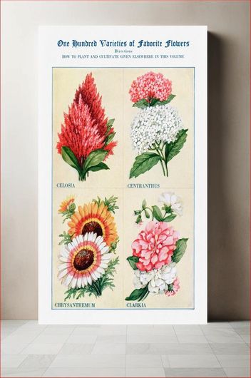 Πίνακας Flower watercolor illustration. The Open Door to Independence (1915) by Thomas E. Hill 130x200