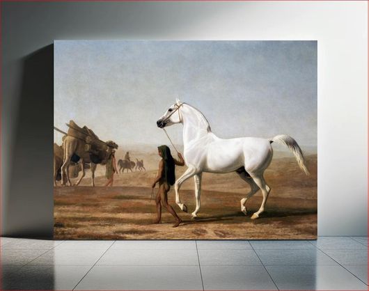 Πίνακας The Wellesley Grey Arabian Led through the Desert (ca. 1810) by Jacques–Laurent Agasse 50x40