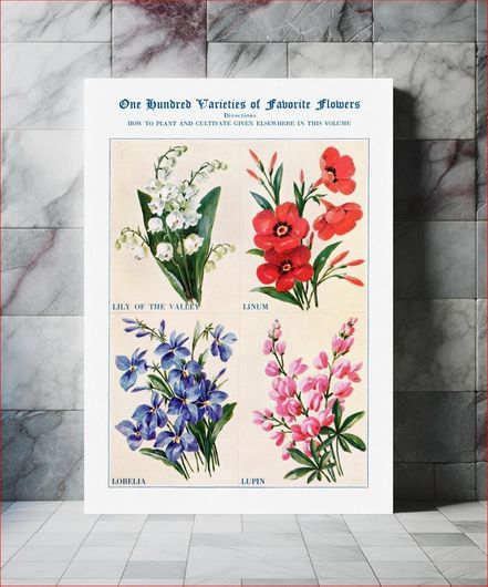 Πίνακας Flower watercolor illustration. The Open Door to Independence (1915) by Thomas E. Hill 60x90