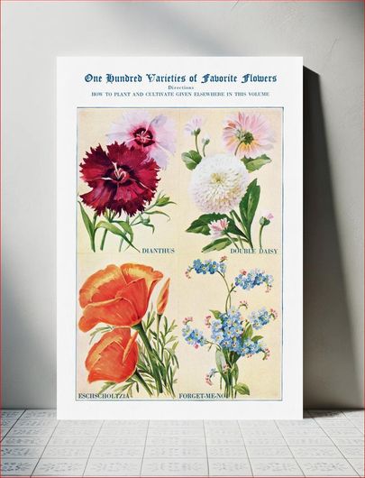 Πίνακας Flower watercolor illustration. The Open Door to Independence (1915) by Thomas E. Hill 130x200