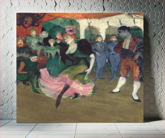 Πίνακας Marcelle Lender Dancing the Bolero in Chilpéric (1895-1896) by Henri de Toulouse–Lautr 90x90