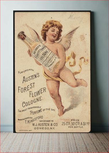 Πίνακας Perfumed with Austen's Forest Flower Cologne. The most fashionable perfume of the day 80x120