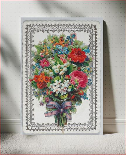 Πίνακας Valentine - Mechanical bouquet, holidays, wedding by Anonymous, British, 19th century 100x150