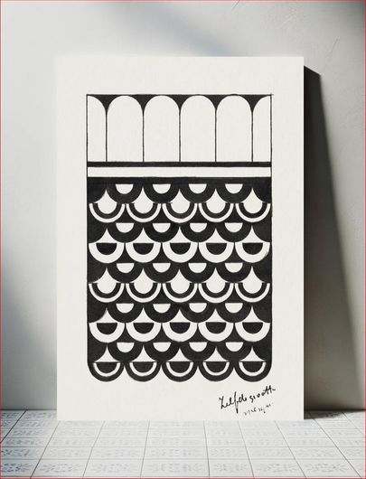 Πίνακας Ornament of scales (Ornament van schubben) (1878–1944) by Samuel Jessurun de Mesquita 60x90