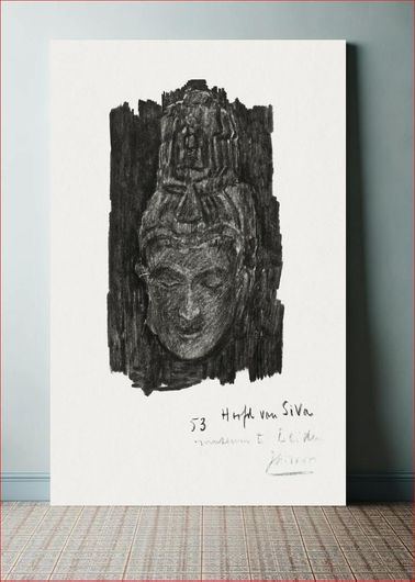 Πίνακας Study of head of Shiva in the Museum of Ethnology in Leiden (1868–1928) by Jan Toorop 50x80
