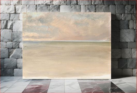 Πίνακας Seascape with Icecap in the Distance (1859) vintage painting by Frederic Edwin Church 50x40