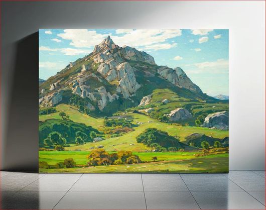 Πίνακας Where Nature's God Hath Wrought (1925), vintage nature illustration by William Wendt 40x30