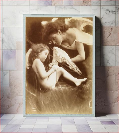 Πίνακας Venus Chiding Cupid and Depriving Him of His Wings (1872) by Julia Margaret Cameron 100x150