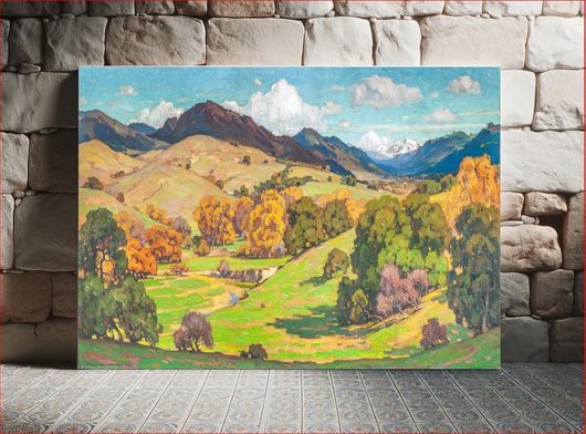 Πίνακας California Landscape (1920), vintage nature landscape illustration by William Wendt 150x100