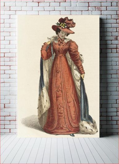 Πίνακας Fashion Plate, ‘Promenade Dress’ for ‘The Repository of Arts’ by Rudolph Ackermann 130x200
