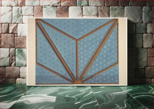 Πίνακας Design for the decoration of a ceiling by Jules Lachaise and Eugène Pierre Gourdet 40x30