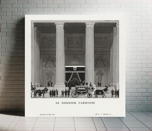 Πίνακας The Last Coach (1920) by Bernard Boutet de Monvel, published in Gazette de Bon Ton 100x100