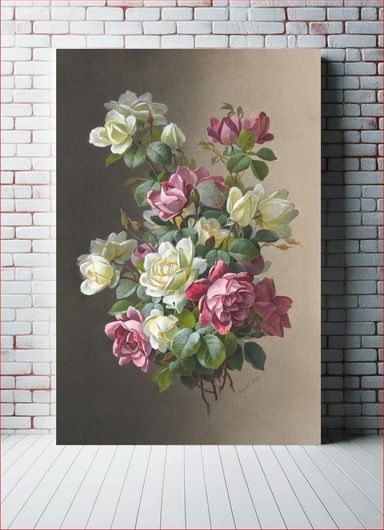 Πίνακας Flowers: Roses (late 19th–early 20th century), vintage painting by Paul de Longpré 120x180