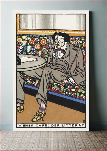 Πίνακας Viennese Café: The Man of Letters (Wiener Café: Der Litterat) (1911) by Moriz Jung 120x180
