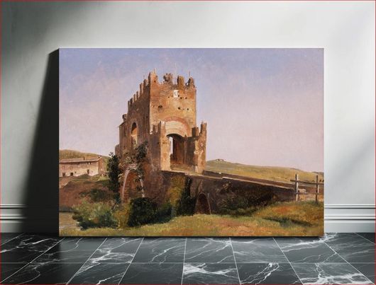 Πίνακας View of the Ponte Nomentano (Roman Campagna) by Pierre Nicolas Brisset 40x30