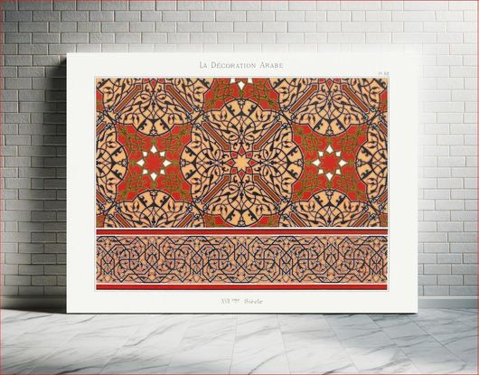 Πίνακας Emile Prisses d’Avennes pattern, plate no. 62, La Decoration Arabe 180x120
