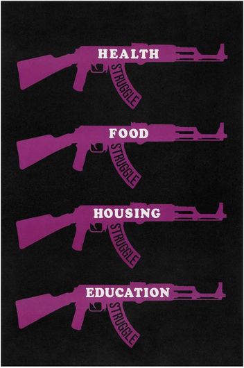 Πίνακας Young Lords Party: Health, Food, Housing, Education 50x80