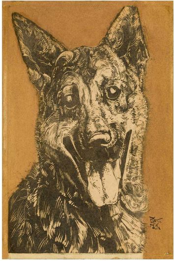 Πίνακας Cees, portret van een hond (1912–1940) by Dick Ket 40x50