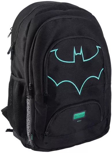 Σχολική Τσάντα Πλάτης Δημοτικού Batman Μαύρο
