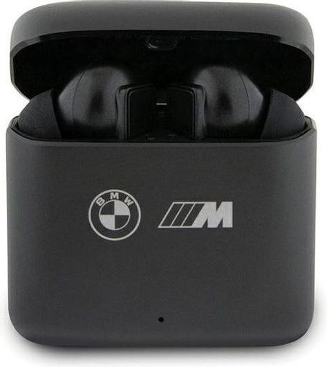 BMW Black M Collection In-ear Bluetooth Handsfree Ακουστικά με Θήκη Φόρτισης Μαύρο