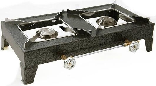 Επιτραπέζιες Εστίες Calfer Gas ELS-200 Διπλή Υγραερίου με Περιστροφικό Διακόπτη 10000W