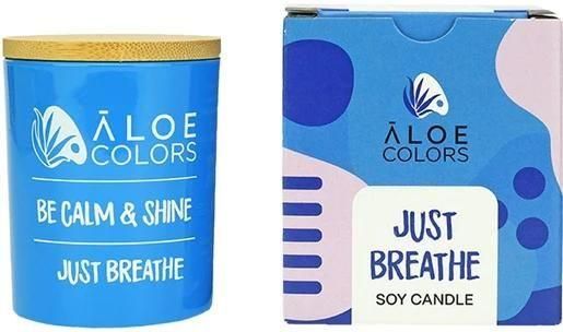 Κερί Aloe+ Colors Just Breathe Αρωματικό Σόγιας σε Βάζο Just 150gr