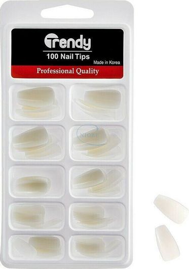 Tips Νυχιών Trendy Color Cosmetics Σετ 100τμχ No 12146 Μπεζ