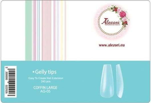 Tips Νυχιών UpLac Σετ 240τμχ Large Μπλε