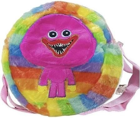 Παιδική Τσάντα Ώμου Huggy Wuggy Kissy Missy Rainbow Πολύχρωμo