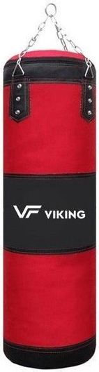 Σάκος Μποξ Viking B-100 Συνθετικός Άδειος με Ύψος 100cm Κόκκινο