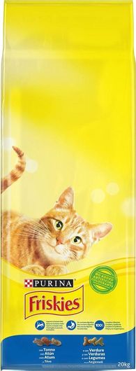 Ξηρά Τροφή Purina Friskies 20kg για Ενήλικες Γάτες με Τόνο & Λαχανικά 