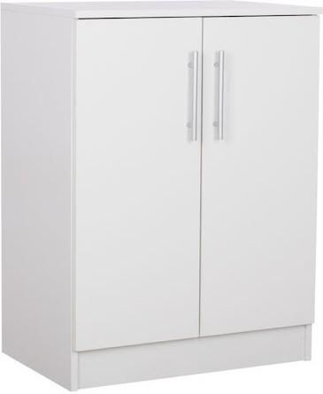 Ξύλινη Παπουτσοθήκη Emerie με 3 Ράφια Λευκή Μ60xΠ40xΥ80cm