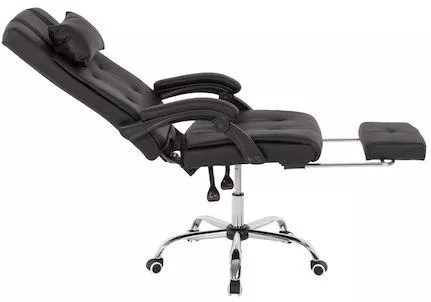 Καρέκλα Διευθυντική με Ανάκλιση Μαύρη HomeMarkt