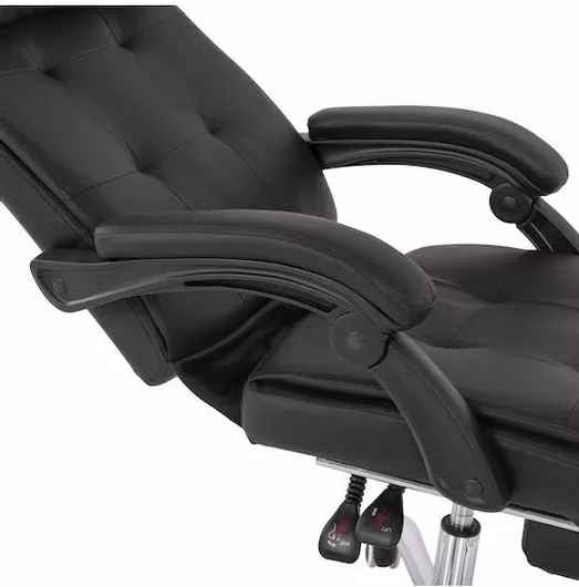 Καρέκλα Διευθυντική με Ανάκλιση Μαύρη HomeMarkt