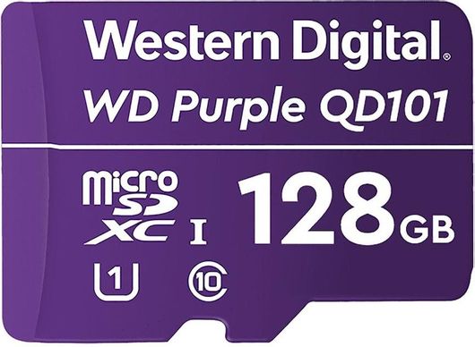 Κάρτα Μνήμης Western Digital Purple SC QD101 microSDXC 128GB Class 10 U1 UHS-I