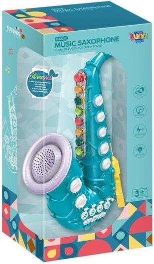 Μουσικό Παιχνίδι Luna Σαξόφωνο με Φως & Ήχους Μπλε για 3+ Ετών