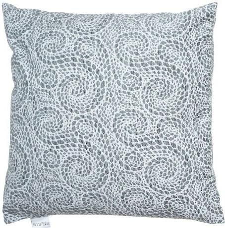 Διακοσμητική Μαξιλαροθήκη Anna Riska 1443 Σετ 2τμχ 42x42cm Γκρι