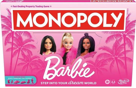 Επιτραπέζιο Παιχνίδι Hasbro Monopoly Barbie Αγγλική Έκδοση για 2-6 Παίκτες 8+ Ετών