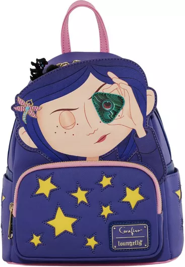 Παιδική Τσάντα Βόλτας Loungefly Coraline Stars Cosplay Μπλε