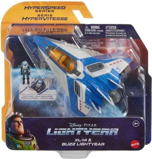 Action Figure Mattel HHK01 Disney & Pixar Lightyear Hyperspeed Series Αεροσκάφος & Buzz Lightyear 3cm για 4+ Ετών