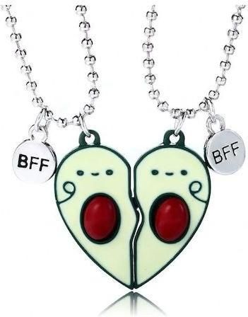 Κολιέ Best Friends Avocado από Ατσάλι Επιχρυσωμένο