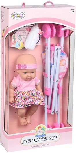 Μωρό Κούκλα με Καρότσι για 3+ Ετών