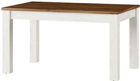 Τραπέζι Κουζίνας Polihome Ορθογώνιο από MDF Επεκτεινόμενο 140+37x90x76cm Λευκό