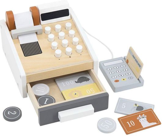 Παιχνίδι Μίμησης Tryco Ταμειακή Μηχανή από Ξύλο για 3+ Ετών